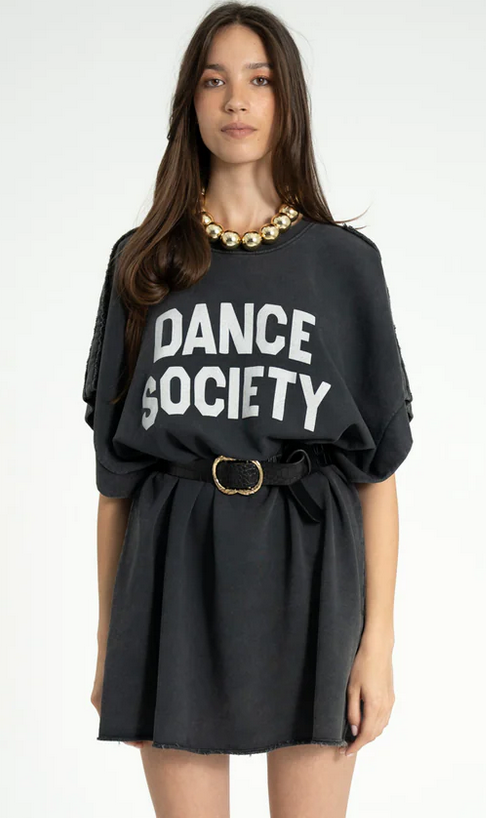 sisters department - shirt dress, washed black, dance society - Lubus & moi