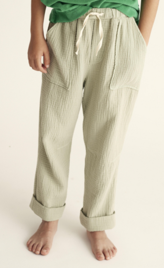cozmo - iker, navy-soft gauze cotton pants - Lubus & moi
