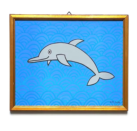 kids pics - dolphin waves blue - Lubus & moi