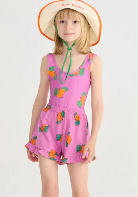 bobo choses kids - tangerine allover shorts - Lubus & moi