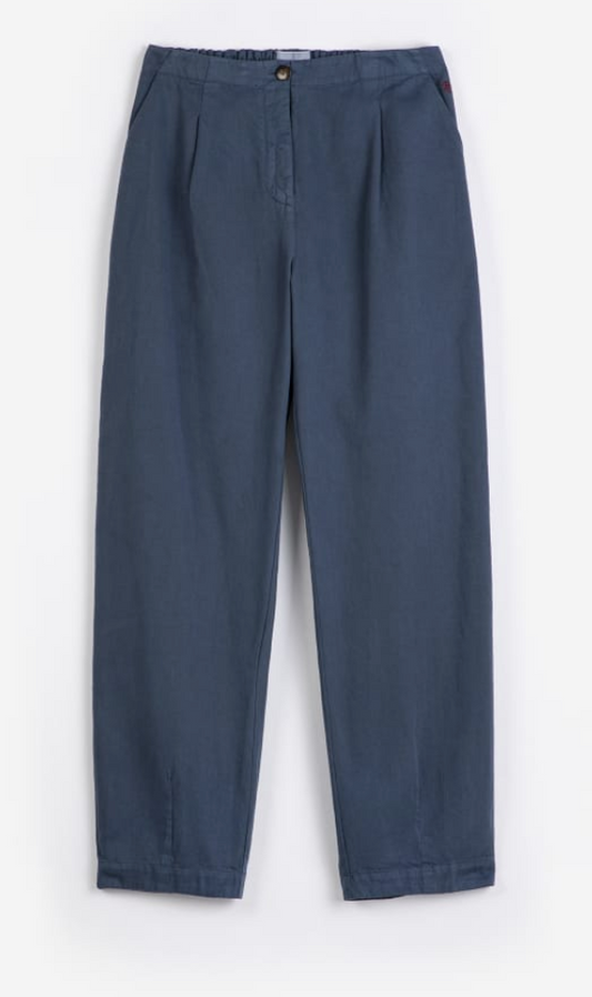 bobo choses adults - pleated trousers, blue - Lubus & moi