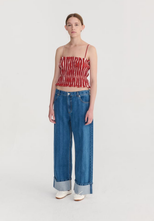 bobo choses adults - striped wideleg denim pants - Lubus & moi