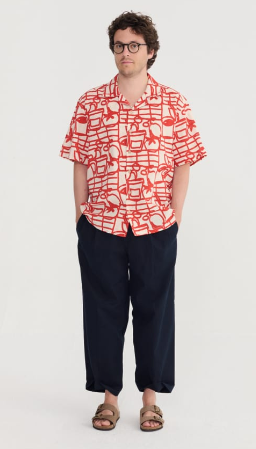 bobo choses adults - cookery festival allover shirt red - Lubus & moi