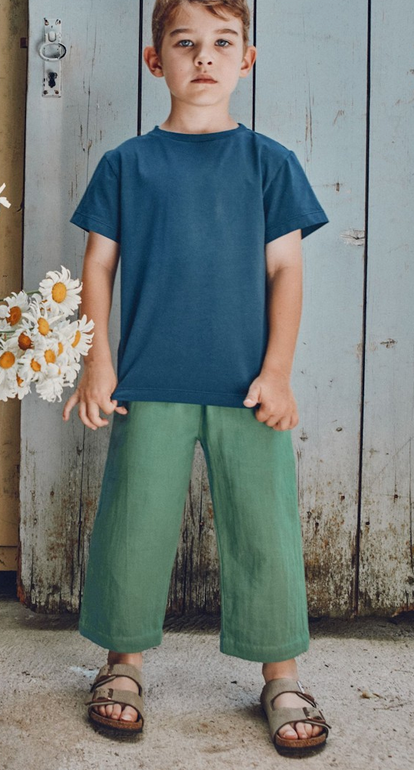 poudreorganic - pantalon coing grass green - Lubus & moi