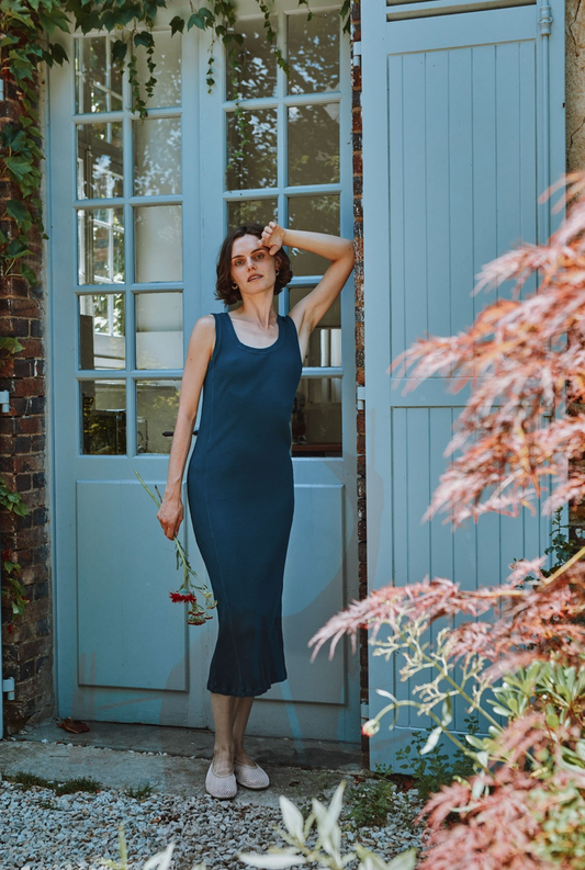 poudreorganic - robe féve midnight navy - Lubus & moi