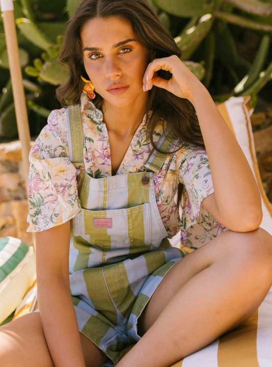 favorite people - ravioli shorts overall