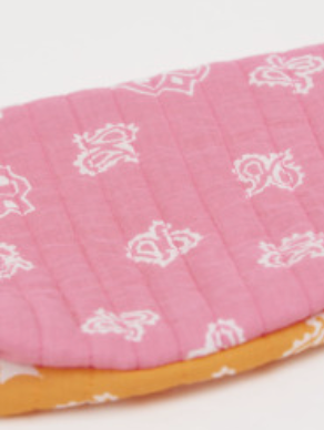 ap woman - trousse bandana, rose orange
