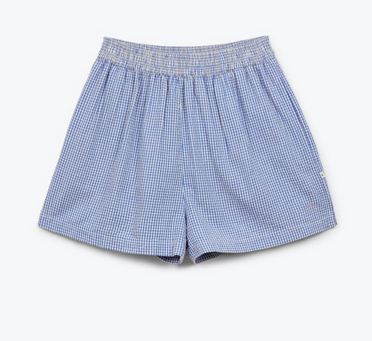 AP woman - short femme vichy, cobalt