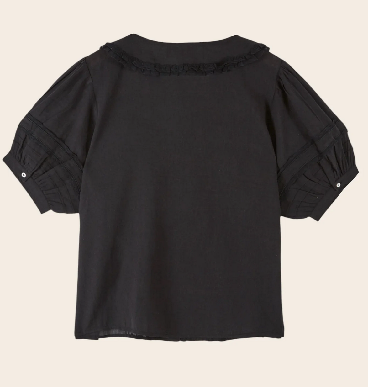 emile & ida femmes - blouse vintage dentelle noir