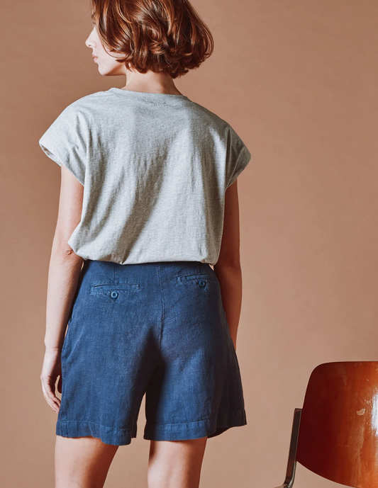 emile & ida femmes - bermuda shorts marine