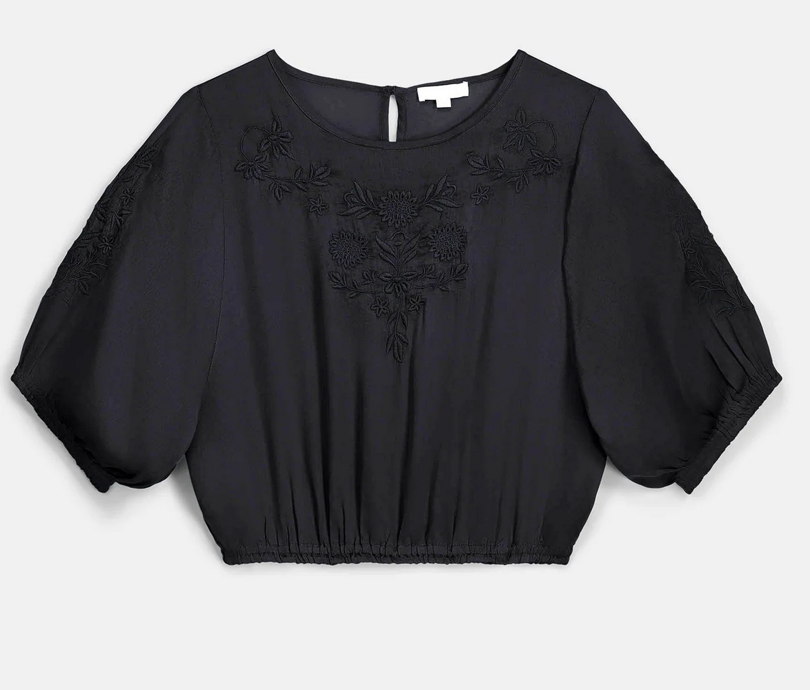 louise misha - blouse chayana, black