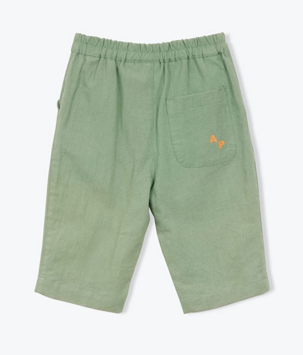 arsène et les pipelettes - pantalon coton rustique, kaki