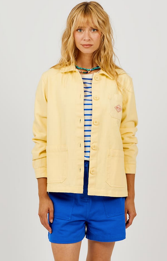 AP woman - short femme coton rustique, cobalt