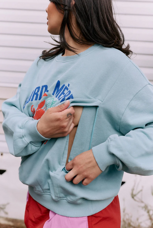 tajinebanane - bord de mère breastfeeding sweatshirt