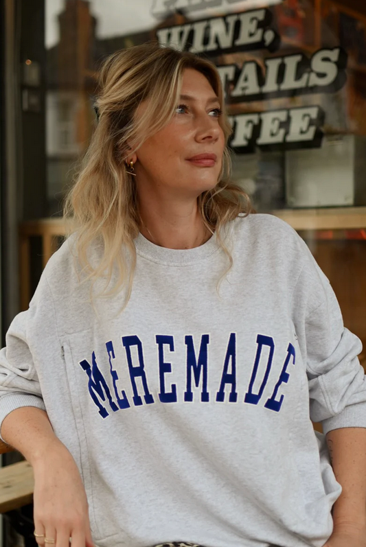 tajinebanane - mère made sweatshirt grey
