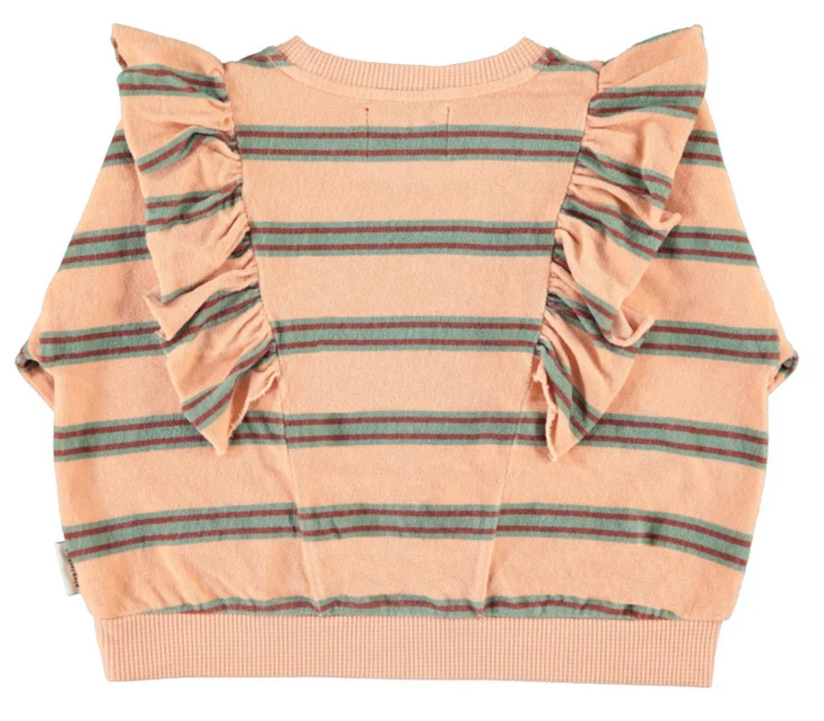 piupiuchick - terry sweatshirt, light pink, stripes