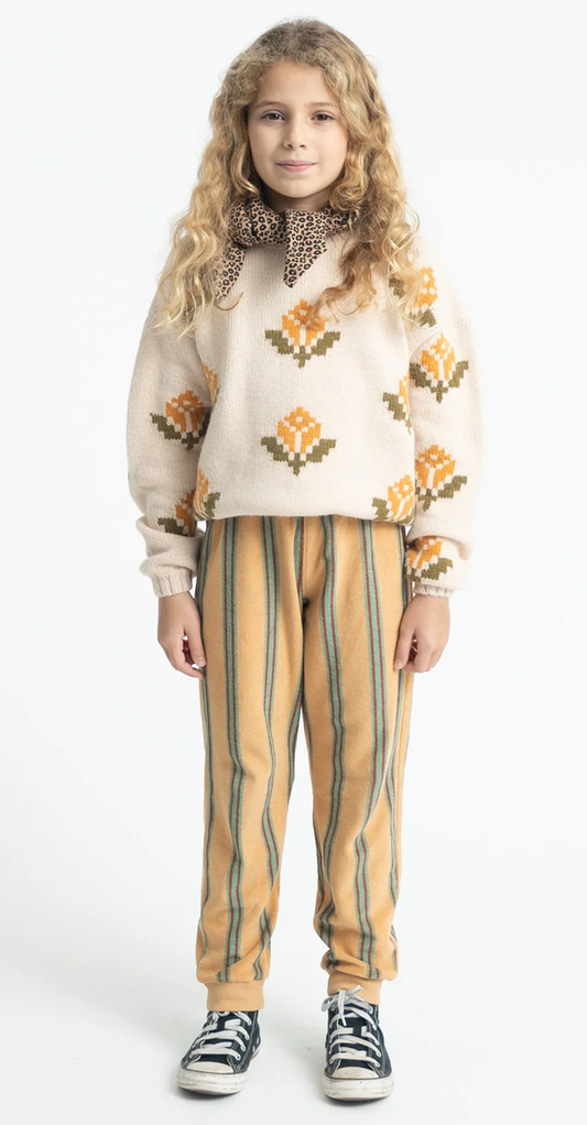 piupiuchick - jogging pants, sand, stripes