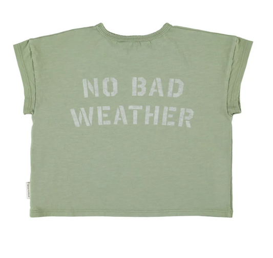 piupiuchick - shirt, olive green, sun & cloud