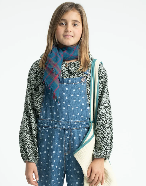 piupiuchick - scarf, blue checkered