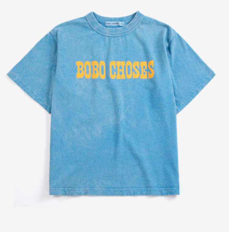 bobo choses kids - pop shirt, blue