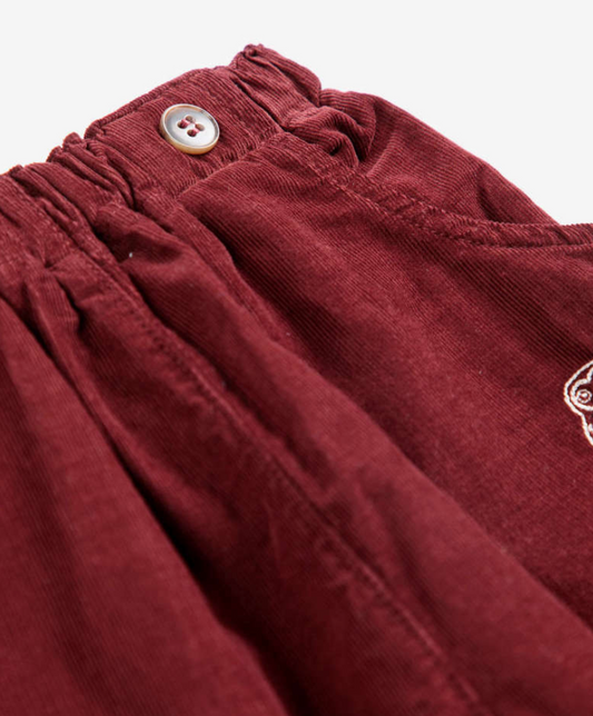 bobo choses kids - curious owl corduroy pants