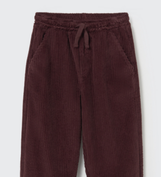 cozmo - eider, wide wale corduroy pants, chocolate