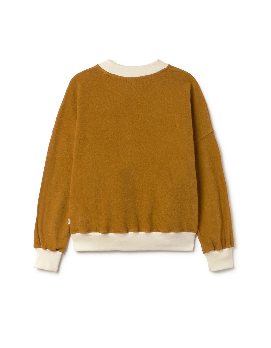 twothirds - bequia sweatshirt, golden brown