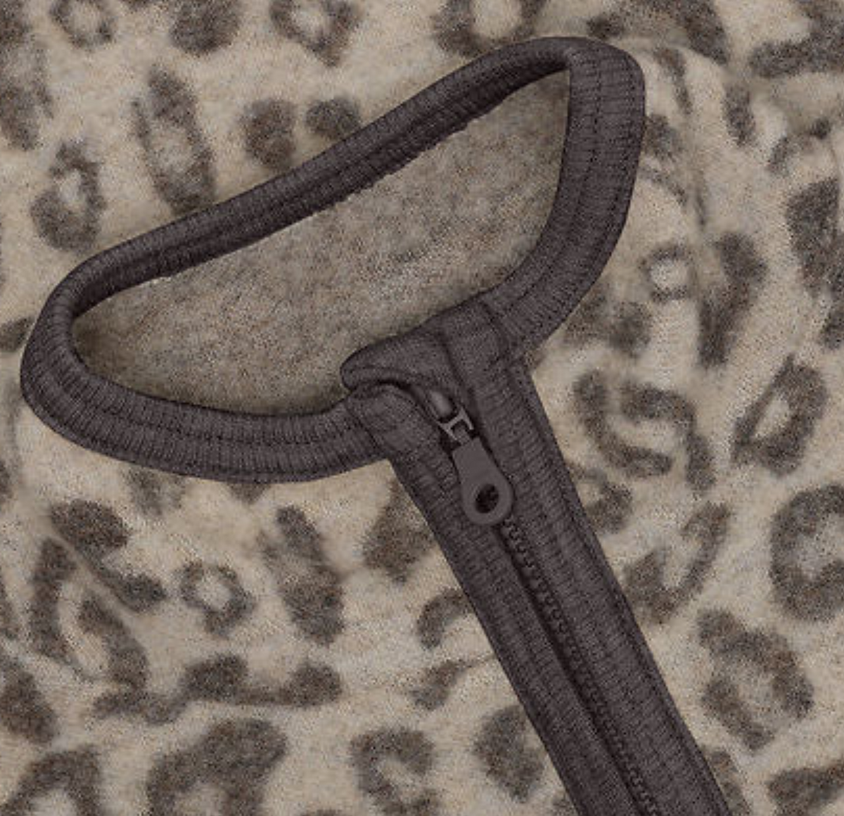 huttelihut - jacket wool fleece jacquard, camel melange (116-140)