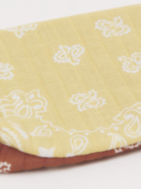 ap woman - trousse bandana, jaune marron