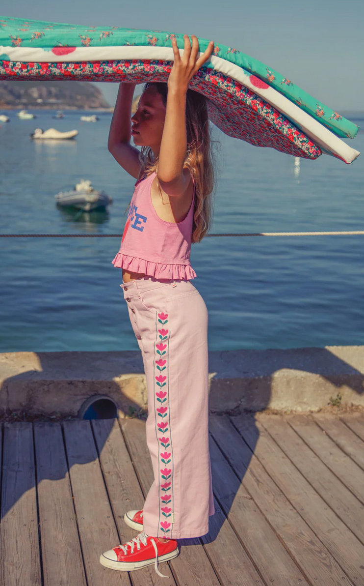piupiuchick - flare trousers, lilac - Lubus & moi