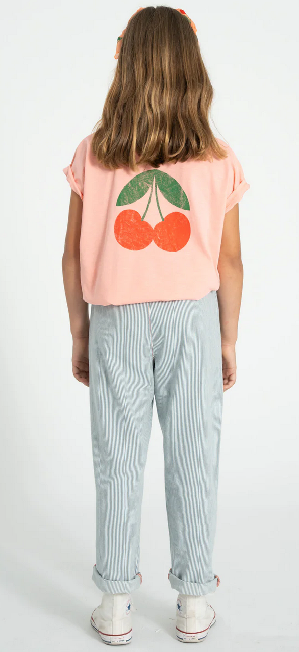 piupiuchick - unisex trousers, ecru with indigo stripes - Lubus & moi