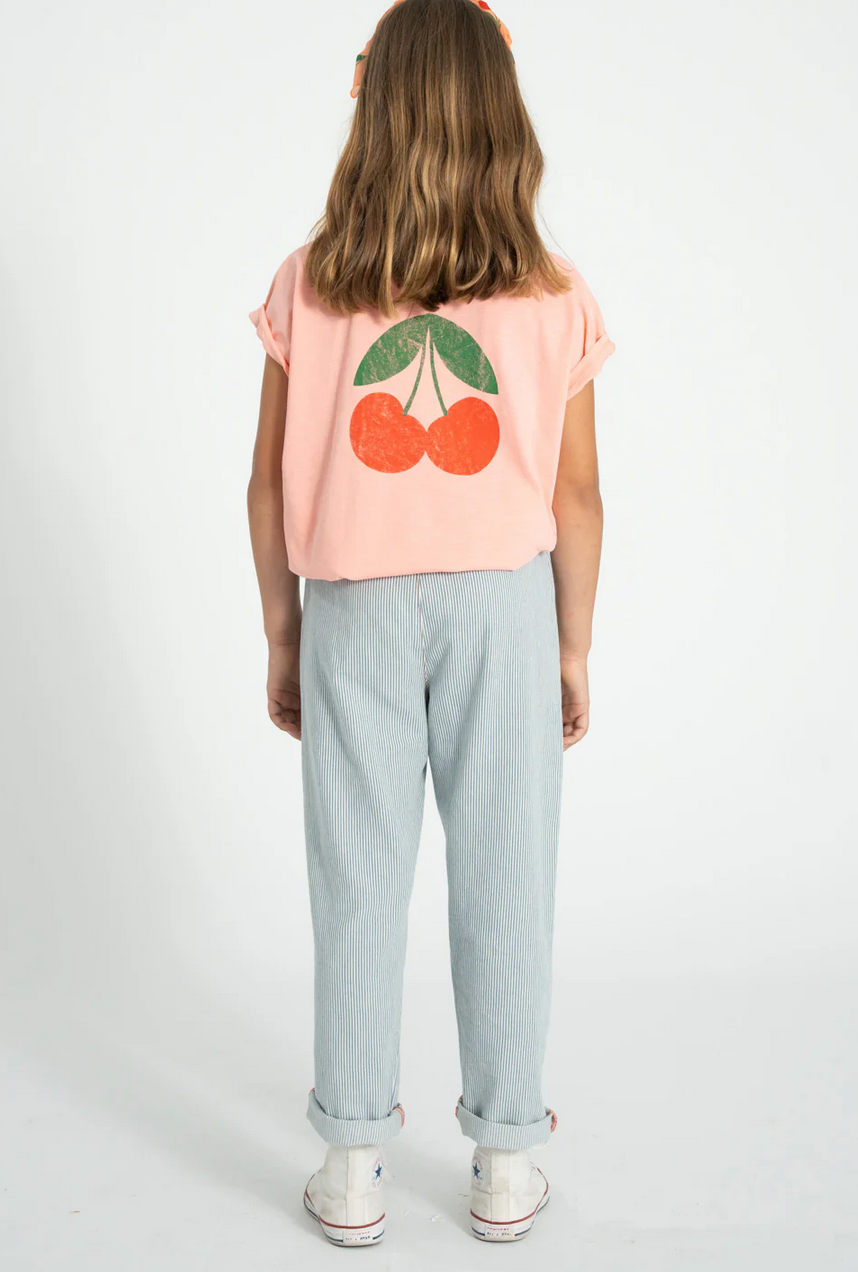 piupiuchick - t shirt light pink with ma chérie print - Lubus & moi