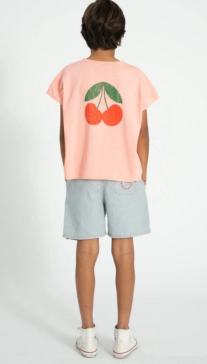 piupiuchick - t shirt light pink with ma chérie print - Lubus & moi