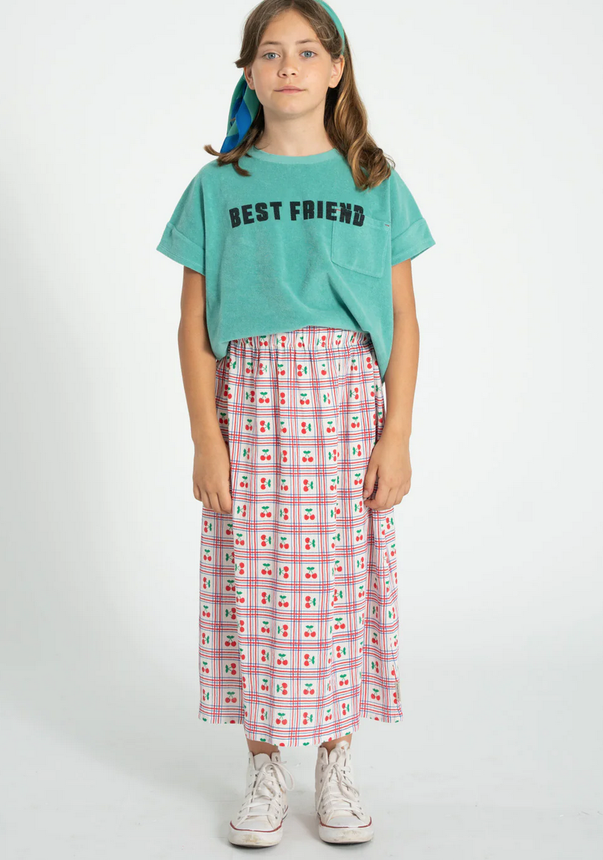 piupiuchick - t shirt turquoise with best friend print - Lubus & moi
