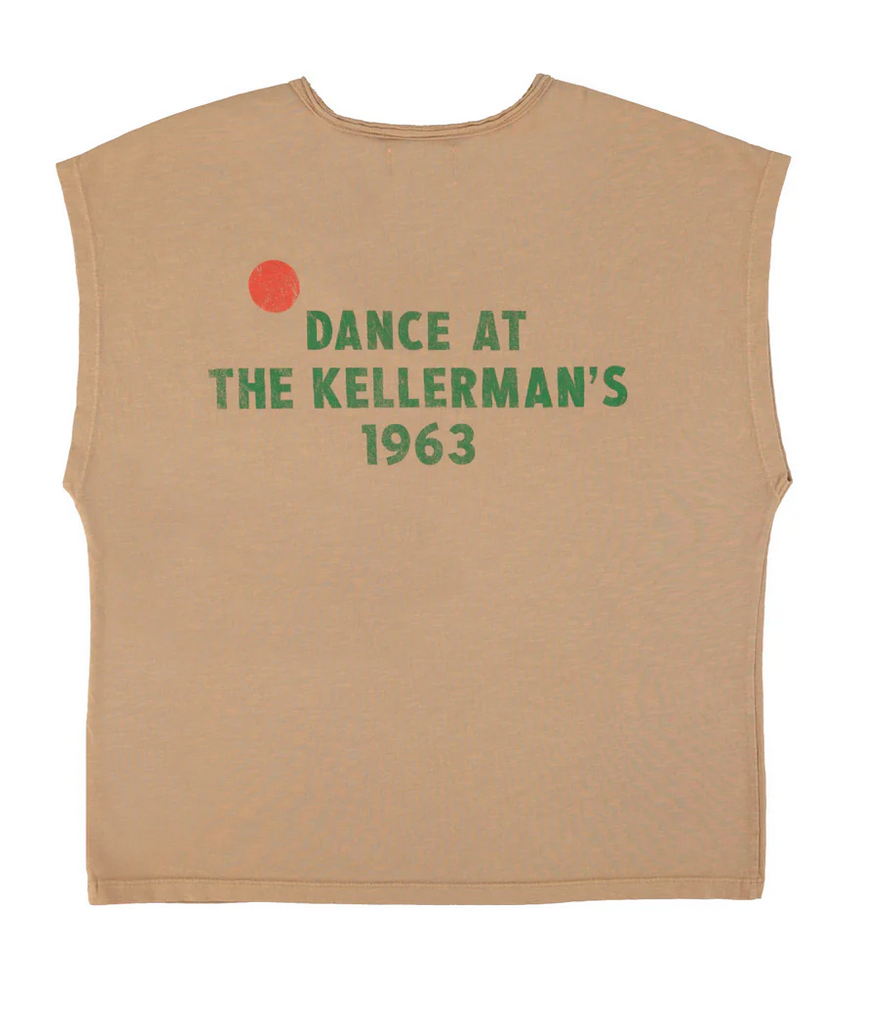 sisters department - sleeveless t shirt, brown, dance at the kellermans - Lubus & moi