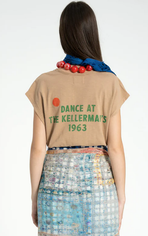sisters department - sleeveless t shirt, brown, dance at the kellermans - Lubus & moi