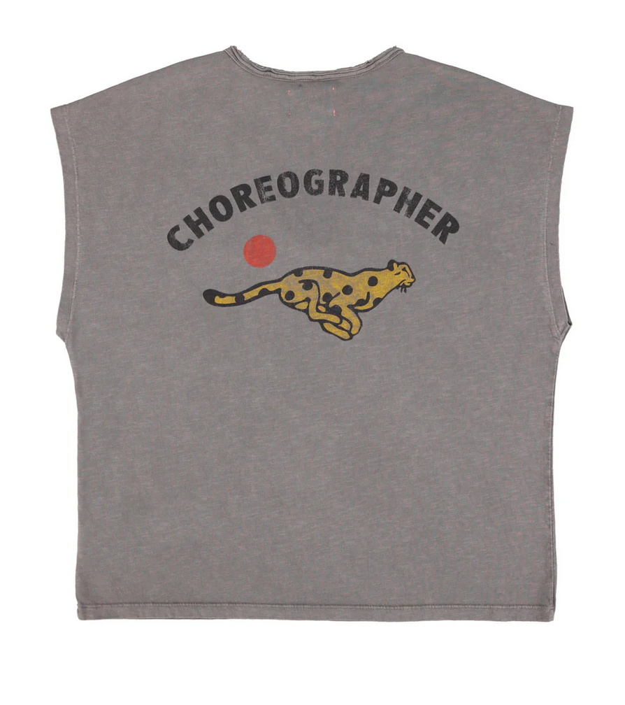sisters department - sleeveless t shirt, grey, choreographer - Lubus & moi