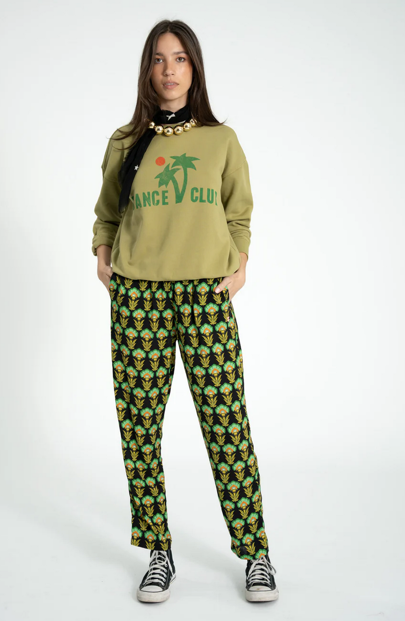sisters department - sweatshirt, olive green, dance club - Lubus & moi