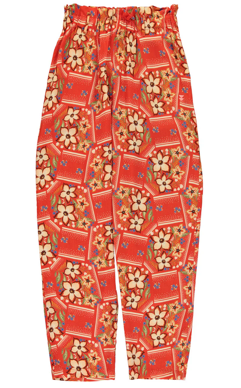 sisters department - trousers red, floral print - Lubus & moi