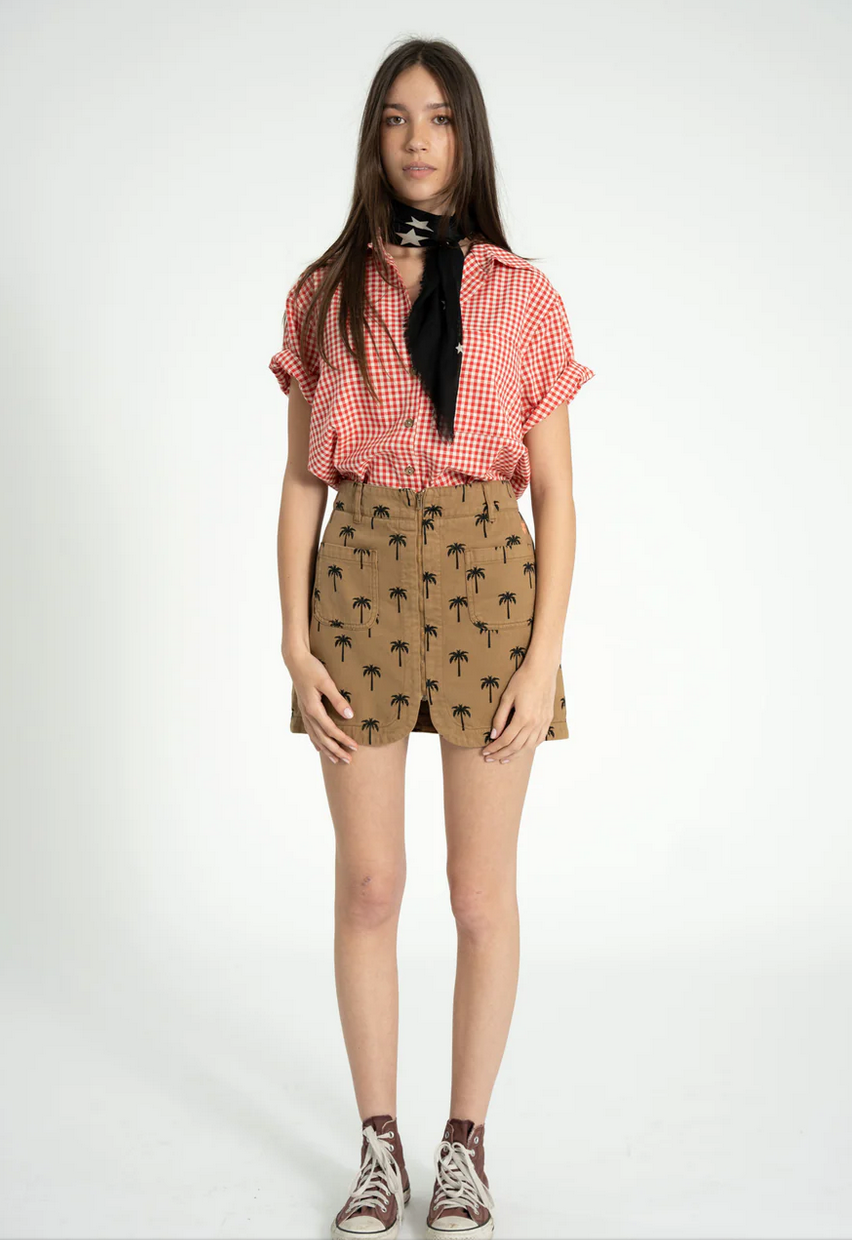 sisters department - shirt red & ecru checkered - Lubus & moi