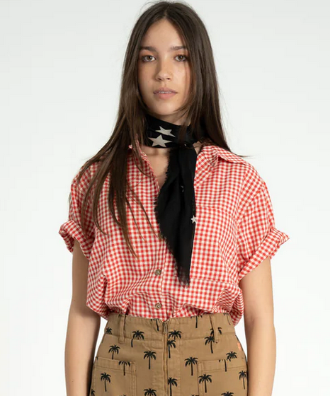 sisters department - shirt red & ecru checkered - Lubus & moi
