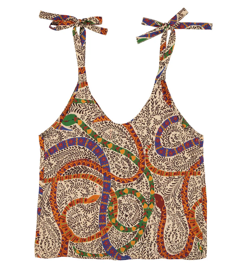 sisters department - top, straps, multicolor snakes - Lubus & moi