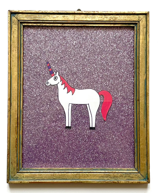kids pics - unicorn glitter purple - Lubus & moi