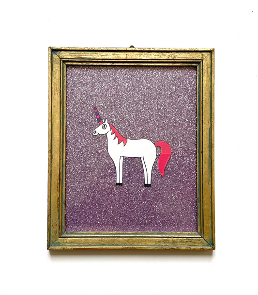 kids pics - unicorn glitter purple - Lubus & moi