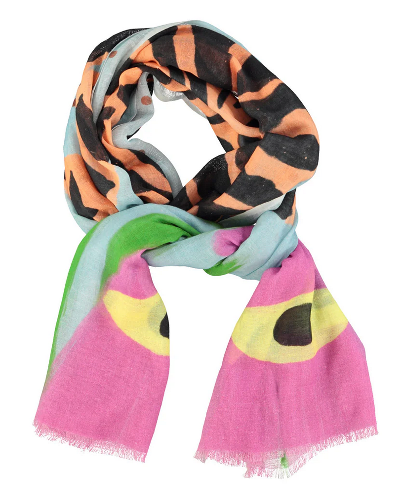 sisters department - scarf multicolor, black tiger - Lubus & moi