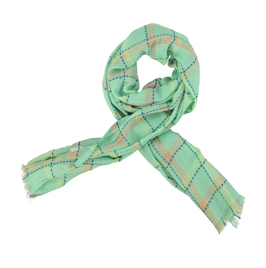 sisters department - scarf green checkered - Lubus & moi