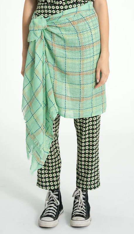 sisters department - scarf green checkered - Lubus & moi
