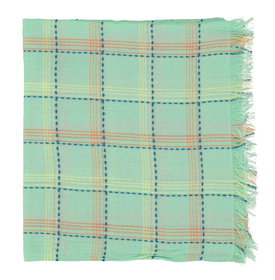 sisters department - scarf green checkered - Lubus & moi