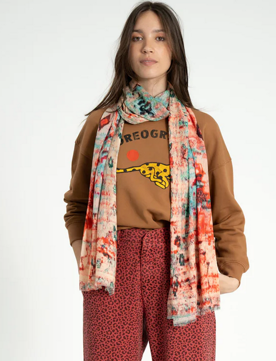 sisters department - scarf red multicolor - Lubus & moi