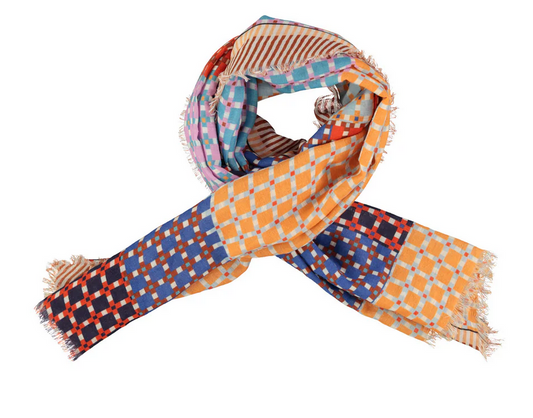 sisters department - scarf multicolor squares - Lubus & moi